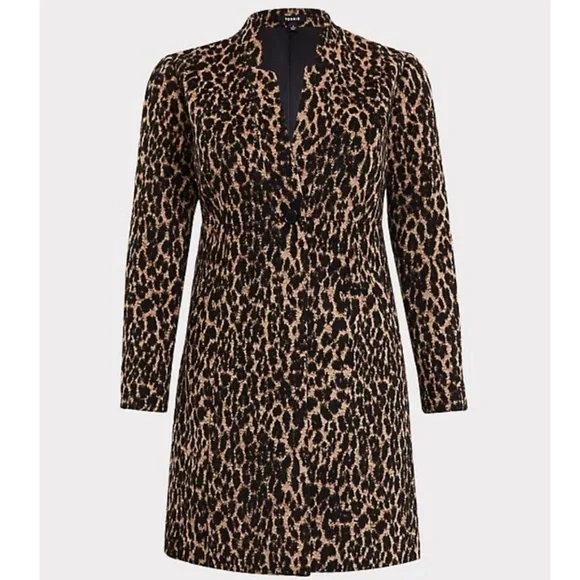 Torrid 5 Leopard 🐆 WOOL COAT